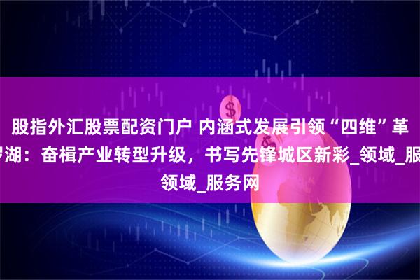 股指外汇股票配资门户 内涵式发展引领“四维”革新 罗湖：奋楫产业转型升级，书写先锋城区新彩_领域_服务网